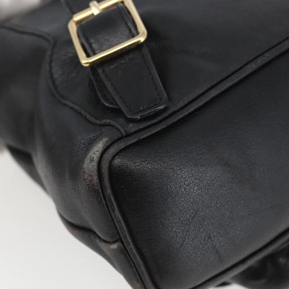 GUCCI Bamboo Backpack Leather Black Gold 003 1956 0030 Auth ka1325 main image 14